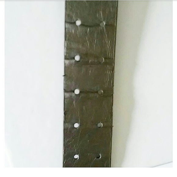 Gray and Silver Faux Leather Studded Belt - Picture 7 of 8